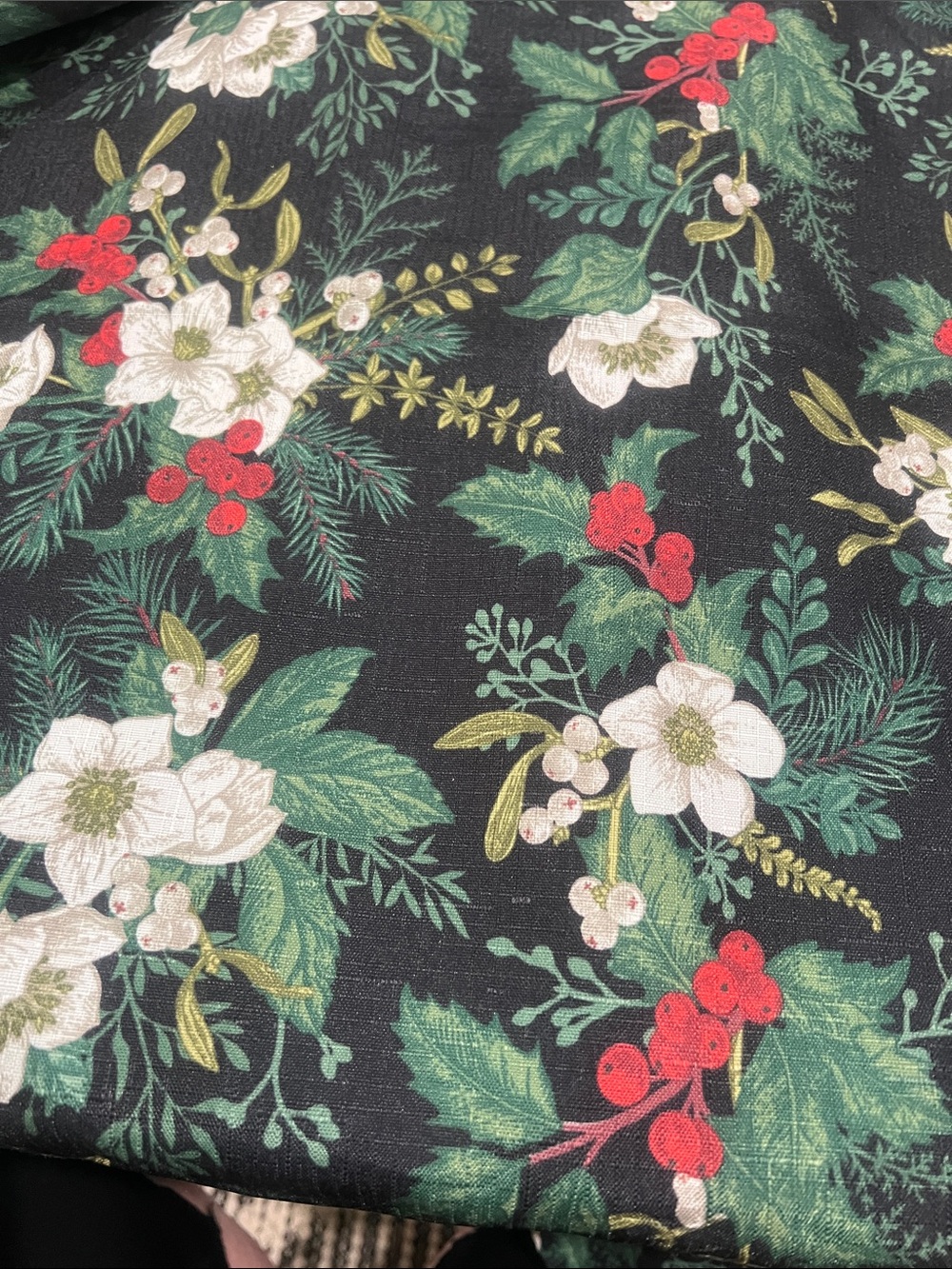 Holiday tablecloth rectangle approximate 48x152